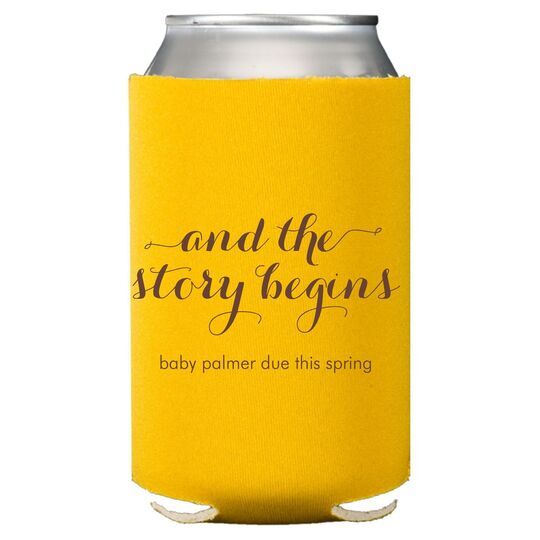 And the Story Begins Collapsible Koozies